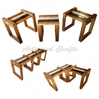 Wooden modular bench - 4 shades