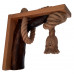 Lampa aplica rustica pentru perete din lemn cod aac0148