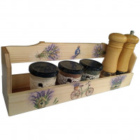 Wooden support for spices model "Lavender"