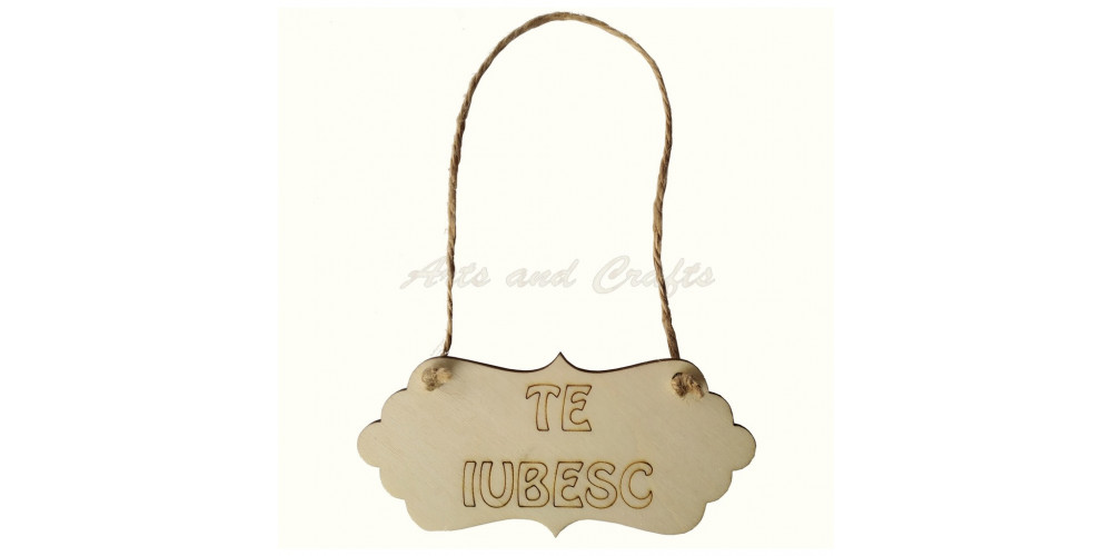 Wooden tablet - I love you - 11X5 CM - aac0241