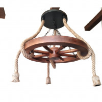 Candelabru Rustic roata car 47-48 cm