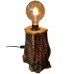 Decoratiune din lemn pentru masa birou - lampa cod aac0351