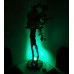 Decorative support for flowers, illuminated - handmade - code aac0355