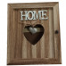 Cutie decorativa de lemn, pentru chei, model inima