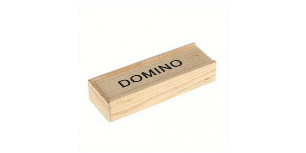 Joc de domino în cutie din lemn