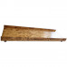 Suport depozitare sub pat din lemn de pin ars, cu roti pivotante si pirogravura handmade – 80×20 cm
