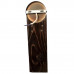 Lampa de perete din lemn ars – design rustic-industrial, handmade