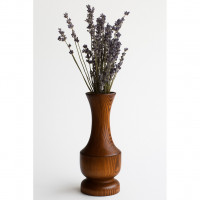 Vaza decorativa din lemn de pin – arsa si lacuita, finisaj handmade, stil rustic Vaza decorativa din lemn de pin – arsa si lacuita, finisaj handmade, stil rustic