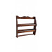 Suport Multifunctional din Lemn Ars si Lacuit pentru Folie si Prosoape, Nuanta Stejar Inchis, 37x33 cm