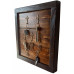 Cuier Chei Rustic din Lemn Masiv Ars, 7 Agatatori Floare de Crin, 31 x 34.5 cm   