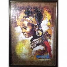 Framed Puzzle "African Beauty"