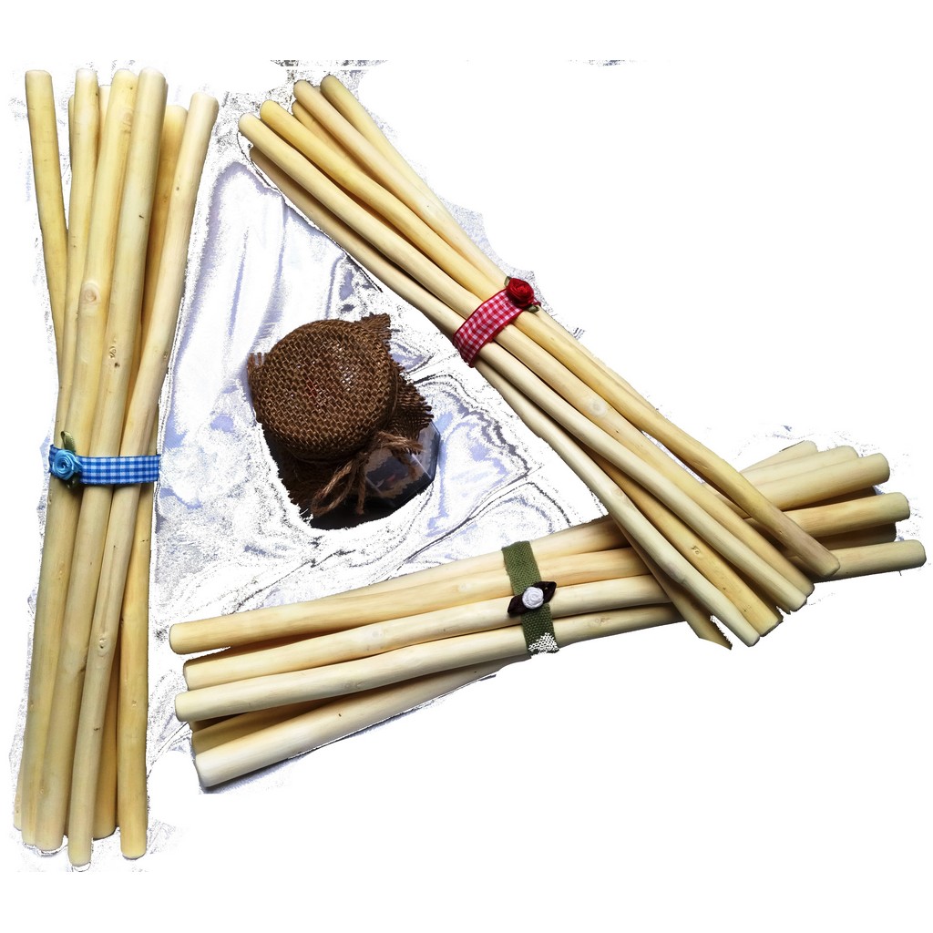 Set of 10 Natural wooden sticks