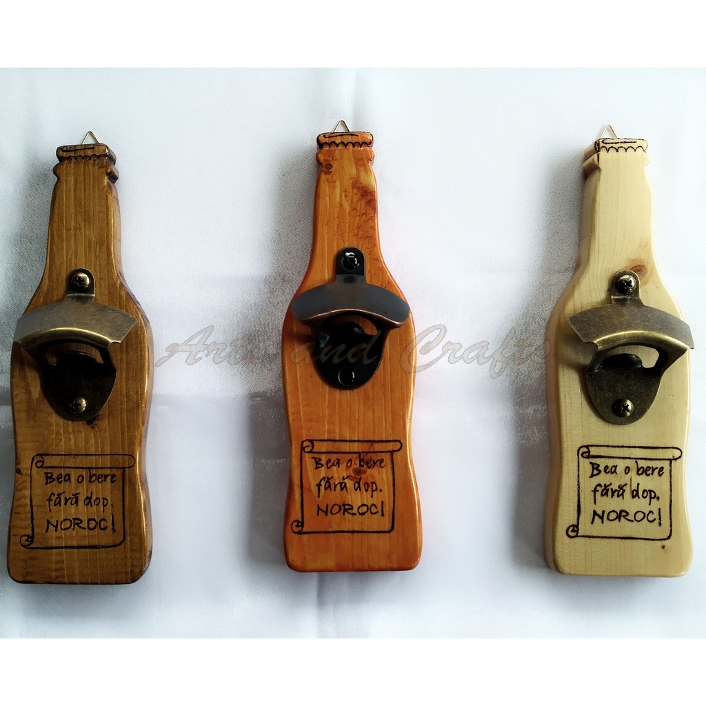 Have a beer with no cap. Good luck! - beer opener for vertical wall mounting