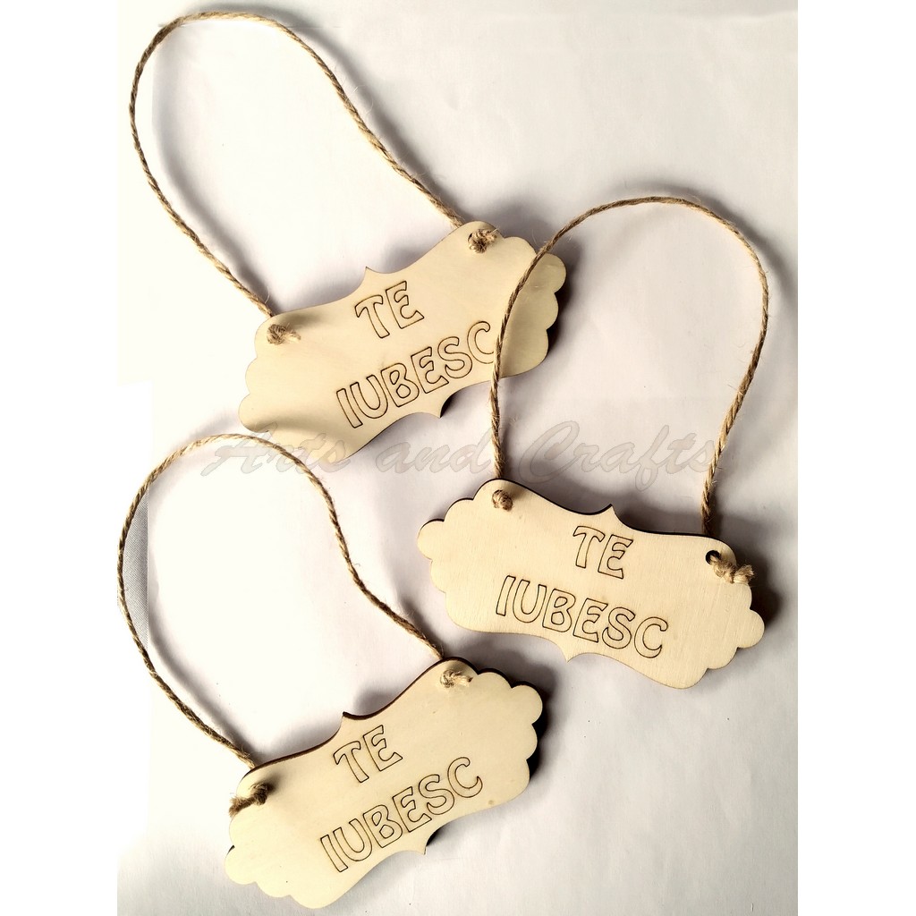 Wooden tablet - I love you - 11X5 CM - aac0241 Wooden tablet - I love you - 11X5 CM - aac0241