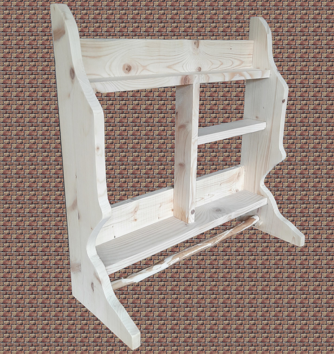 Suport rustic de perete, pentru bucatarie, model aac0354