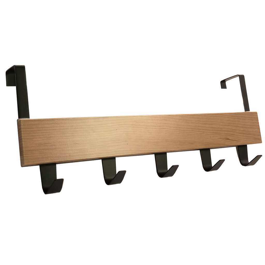 Cuier pentru usa din lemn cu 5 agatatori