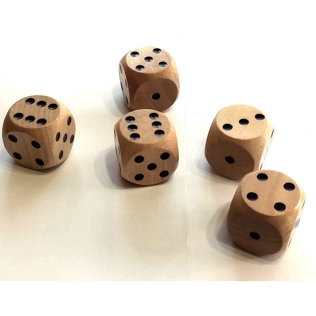 Joc Yams cu zaruri din lemn - 4cm