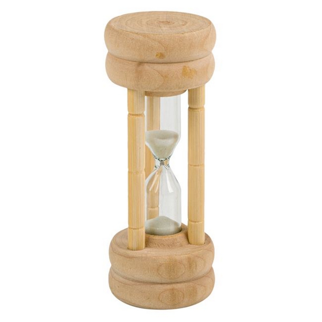 Clepsidra din Lemn cu Nisip Alb