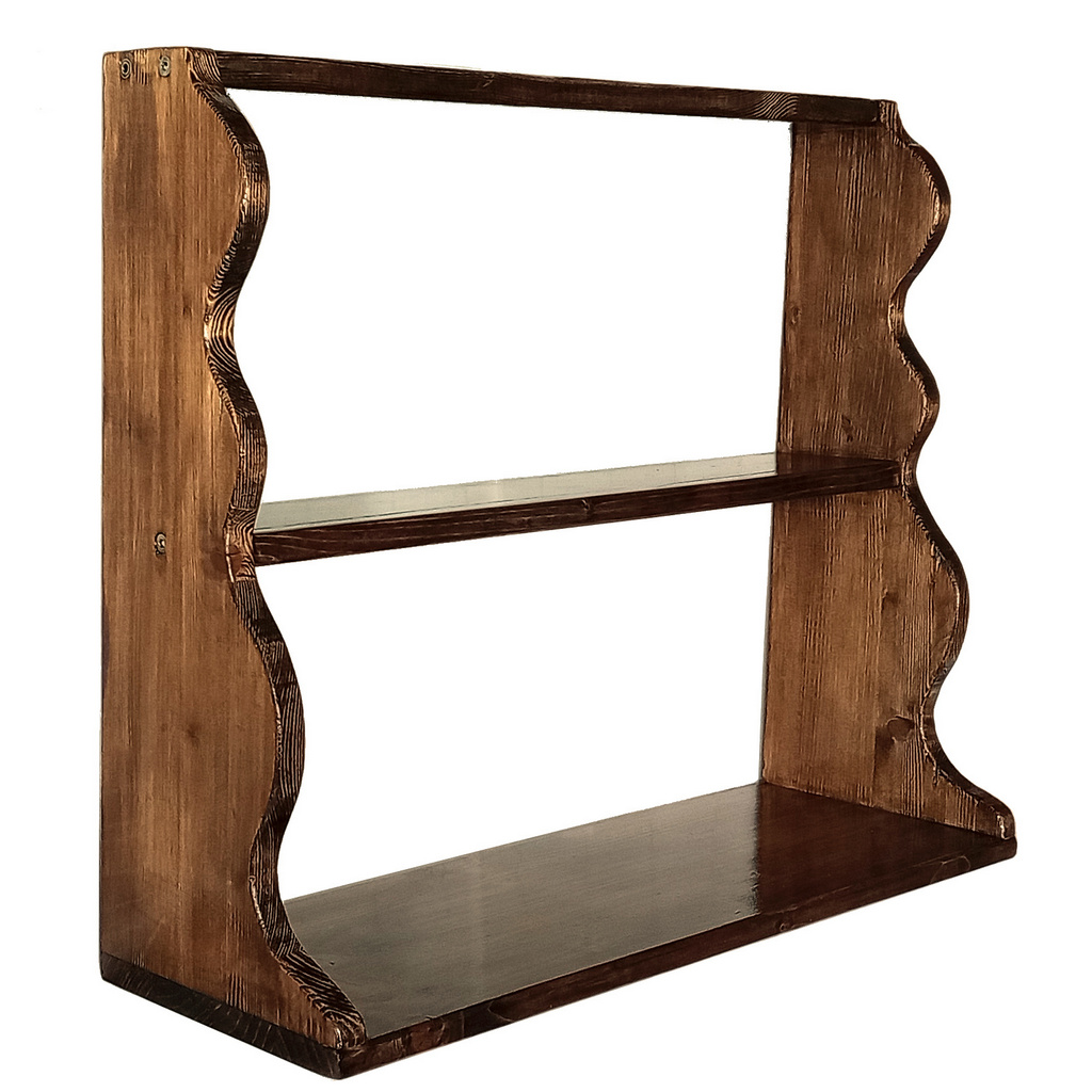 Raft din lemn de pin, handmade, pentru blat sau masa – 60 × 50 cm